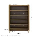 Tomo Shoe Cabinet SH80/DE02/Cashew Oak