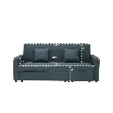 Saline Sofa Bed-Black Leg-Blue.webp