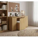 Tomo Working Desk-DK120-Chair 60-Cashew Oak.webp