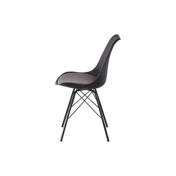 Ashira Dining Chair - Black Steel Leg - Black-Light Grey Fabric (2).webp