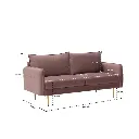 Mindcraft Sofa 3 Seater-Pink Velvet (3).webp