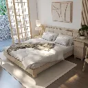 Hakone Bed 6ft - B - Canyon Oak.webp