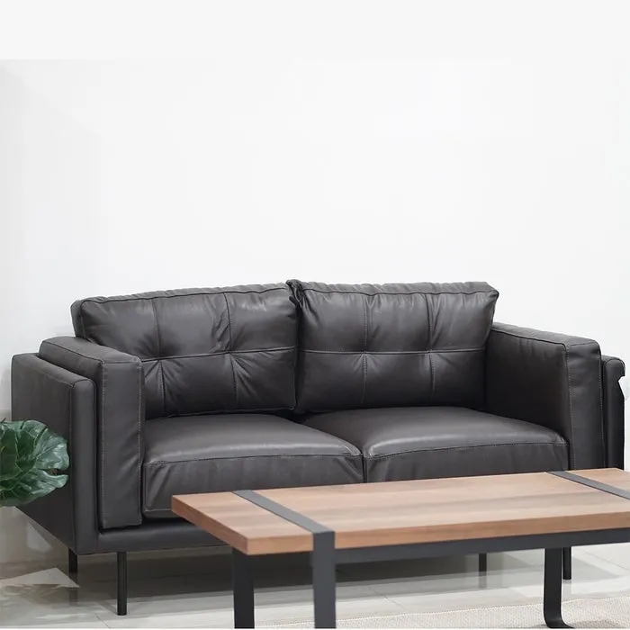 Kervyn Sofa 2Seater - Leather Dark Brown.webp