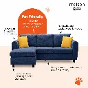 Pet-Friendly Blue Sectional Sofa.webp