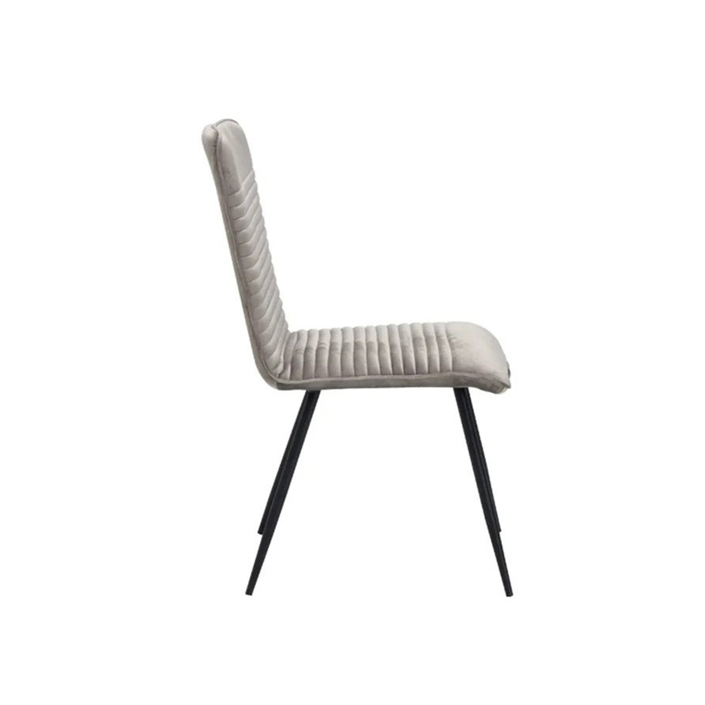 Yobi Dining Chair - Black Leg/Brown Velvet