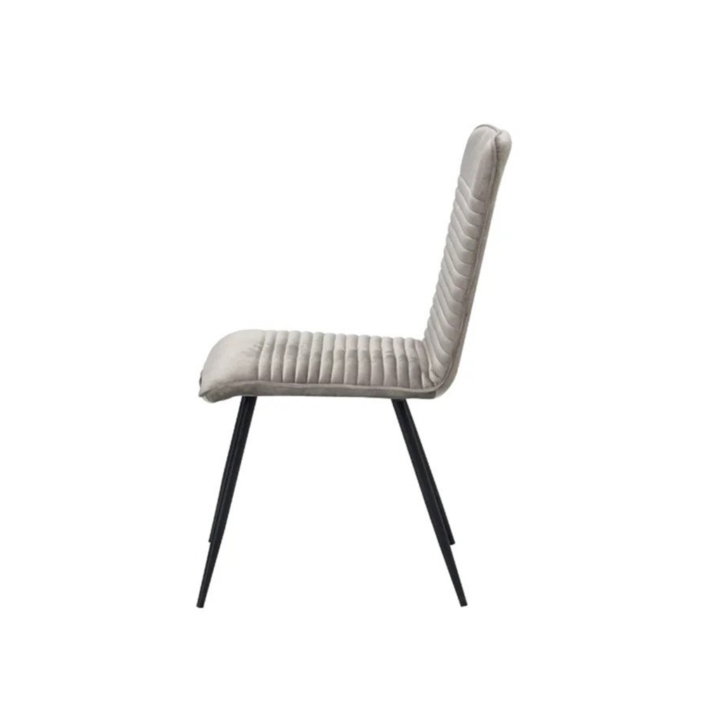 Yobi Dining Chair - Black Leg/Brown Velvet