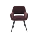 Yaby Chair - Black Leg/Pink Velvet