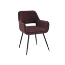 Yaby Chair - Black Leg/Pink Velvet