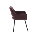 Yaby Chair - Black Leg/Pink Velvet
