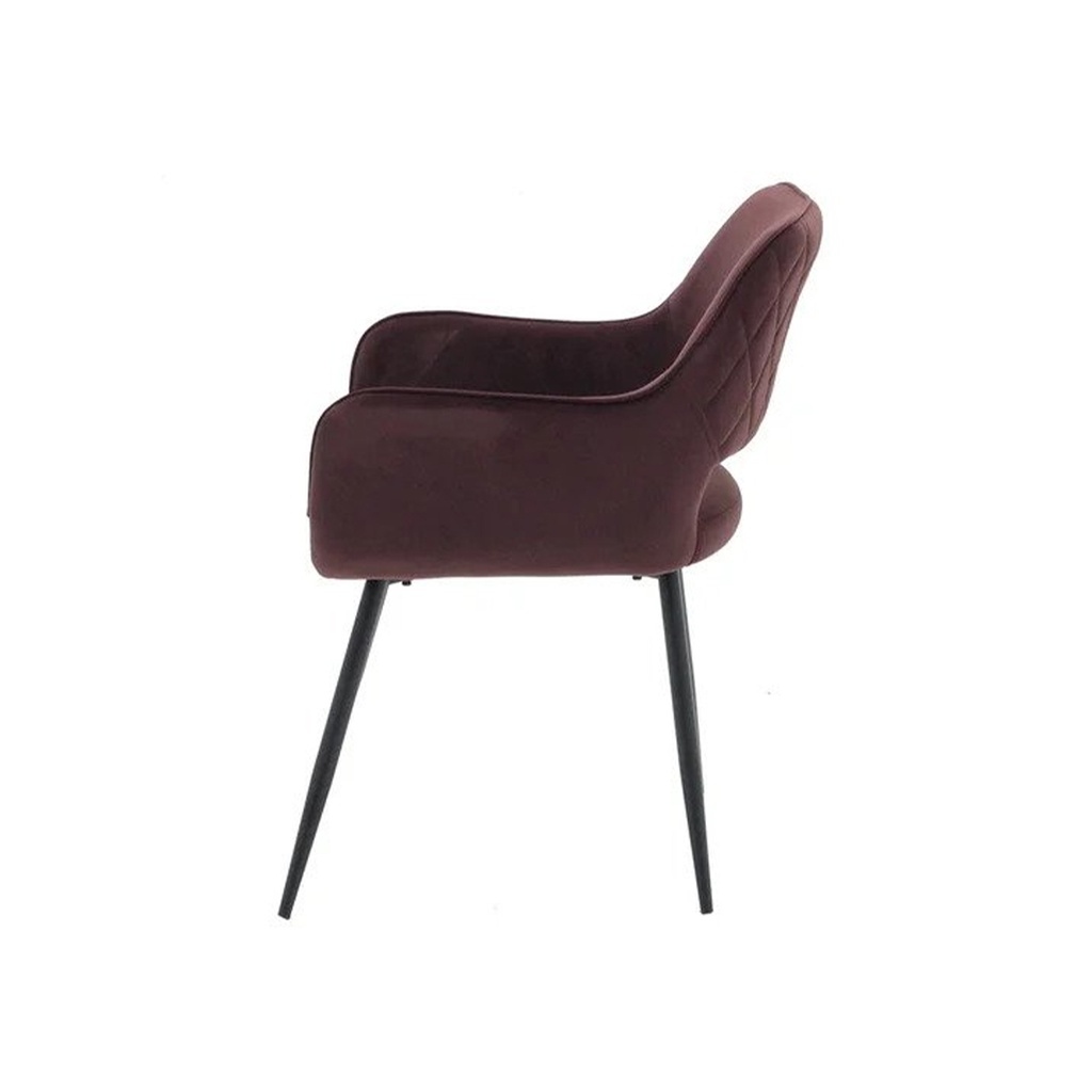 Yaby Chair - Black Leg/Pink Velvet
