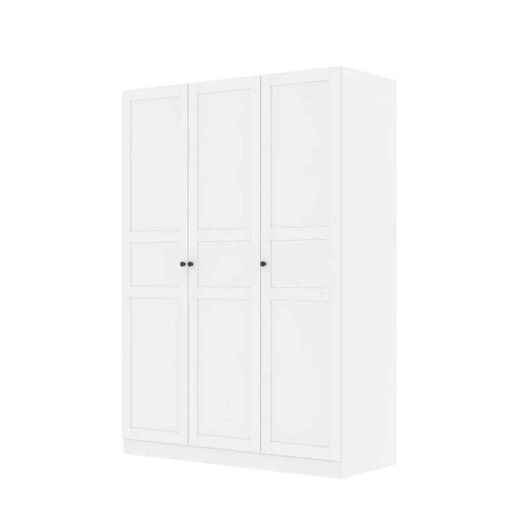 Moneta Wardrobe 134cm wide - White