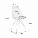 Ashira Dining Chair - SL White