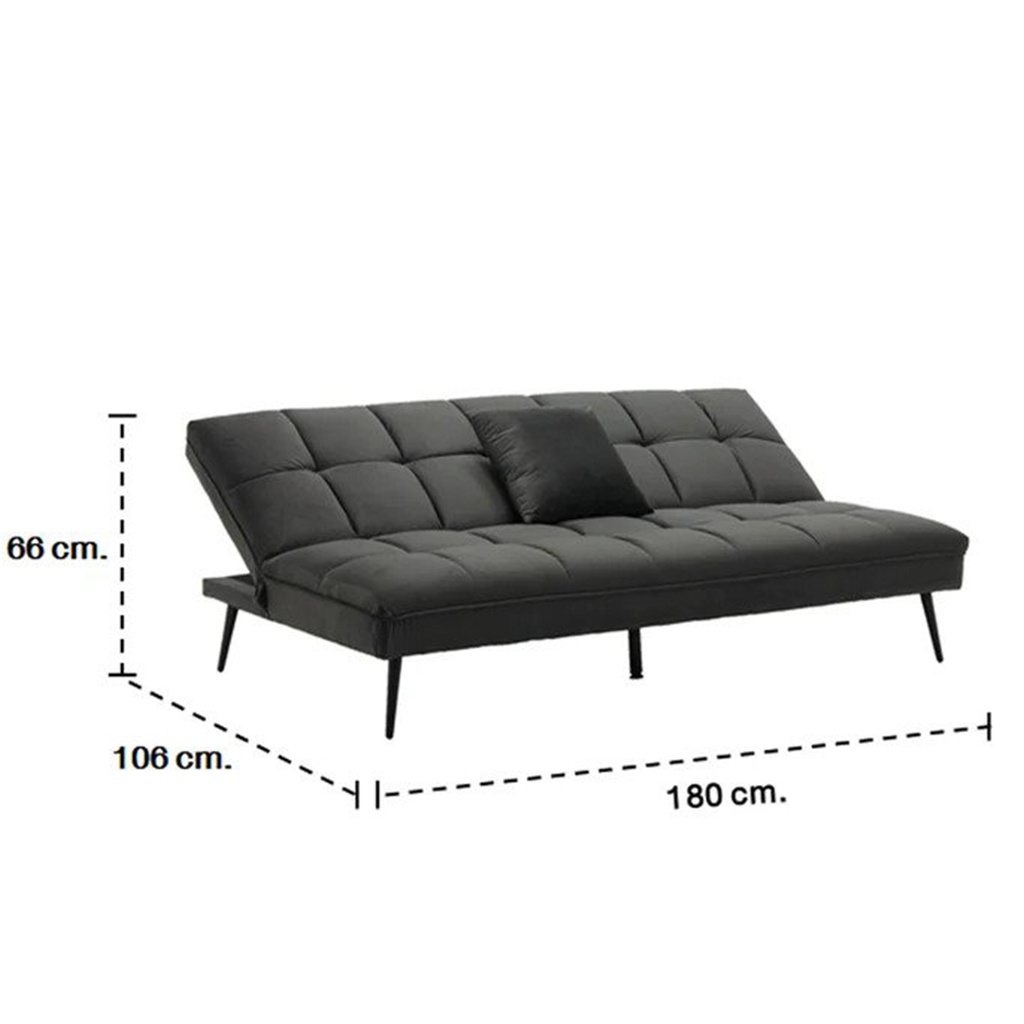 Cirino Sofa Bed - Dark Grey Velvet