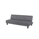 Gomez Sofa Bed-Black Plastic Legs/Gray