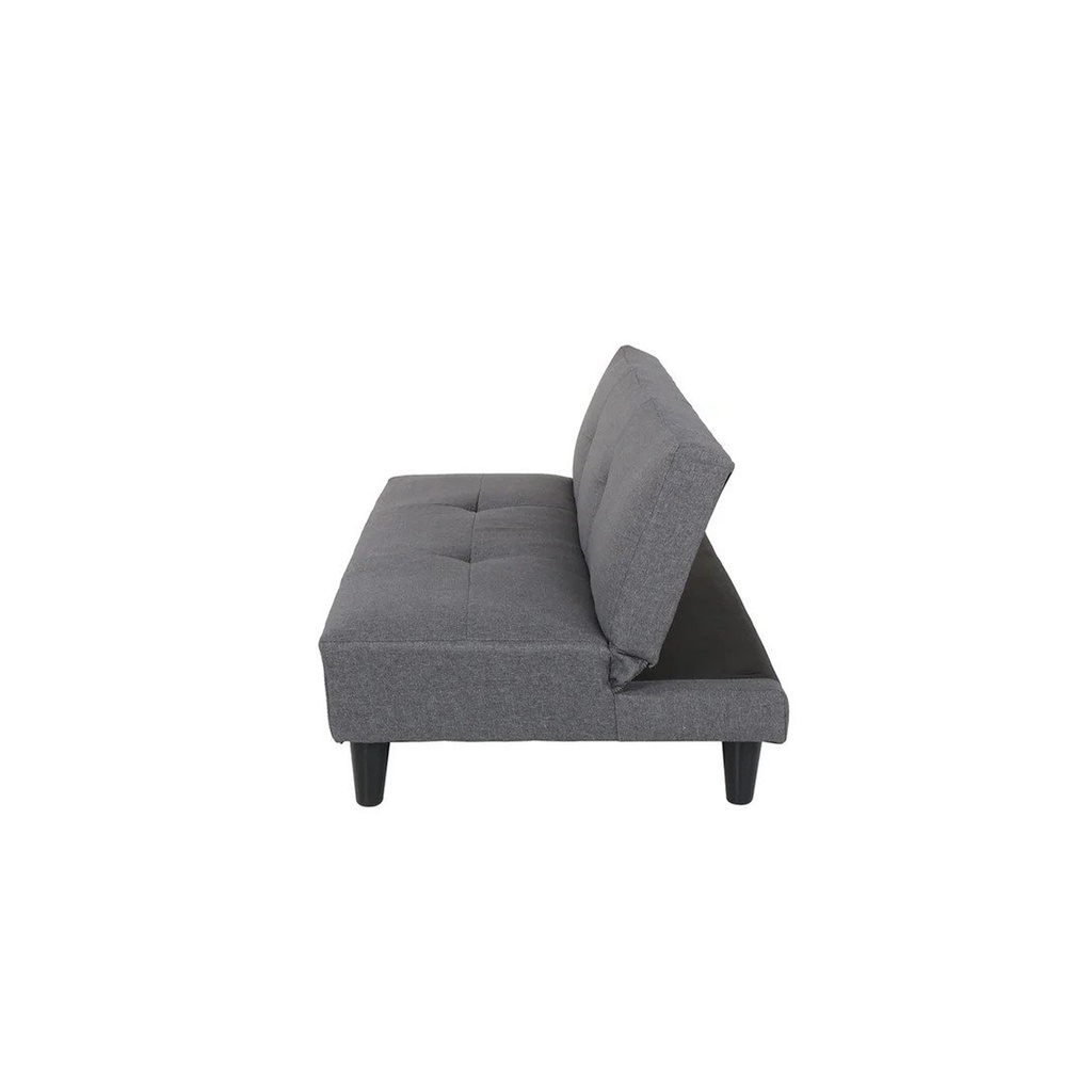 Gomez Sofa Bed-Black Plastic Legs/Gray