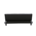 Gomez Sofa Bed-Black Plastic Legs/Gray