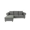 Rilee Corner Sofa-Fabric Gray