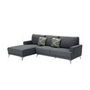 Hangle Sofa - Left Corner- Grey /Green Pattern