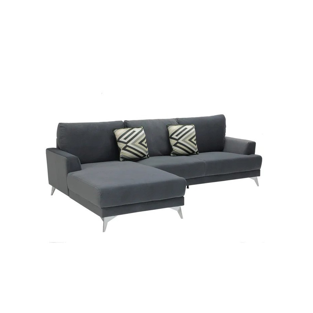 Hangle Sofa - Left Corner- Grey /Green Pattern