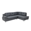Tulio Sofa - Right Corner - Fabric Grey