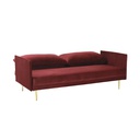 Julio Sofa Bed-Red Velvet