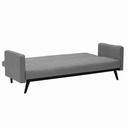 Miracle Sofa Bed -Black Eucalyptus Legs/Light Brown Fabric