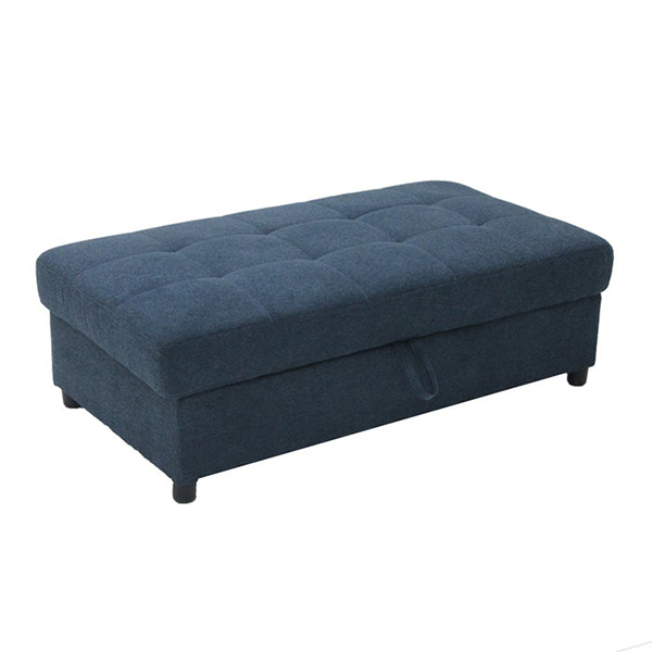 Coris Sofa Bed - Black Plastic Legs/Dark Blue