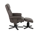 Camber Recliner+Stool-Leather/SL Brown/1RE