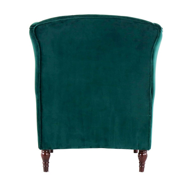 Miranda Arm Chair-Green Velvet