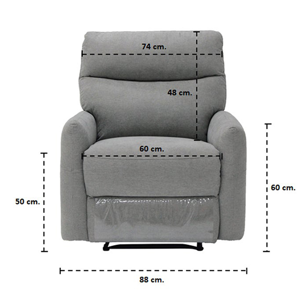 Memello Recliner-Grey/1RE