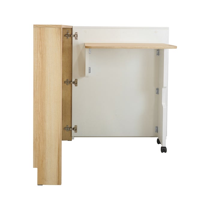 KC-Play Picki Table-Shelf DKBS80 -White/Lindberg Oak