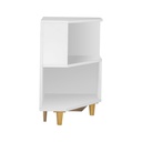 KC-Play Cornen-A/Corner Shelf Cabinet C40 - White