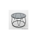 Scotch Coffee Table-C60#2-Black/Black Grey Glass