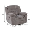 Unapo Recliner - Grey - 1RE