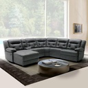 U-Family Sofa Recliner - Left Corner - Dark Grey