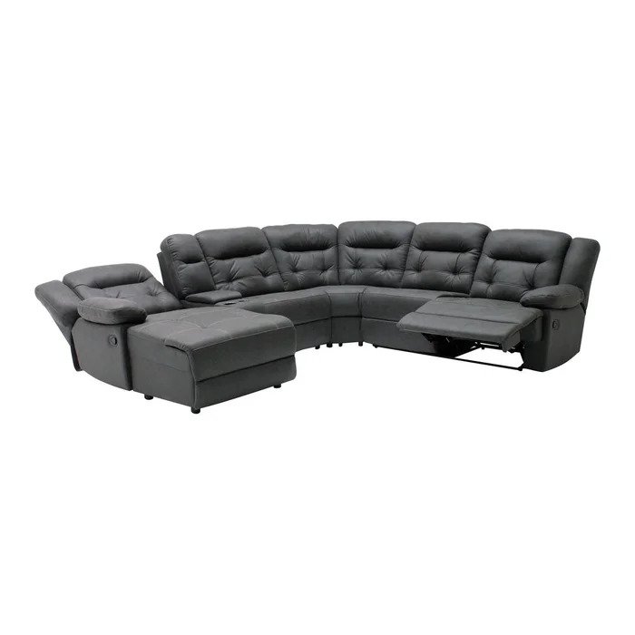 U-Family Sofa Recliner - Left Corner - Dark Grey