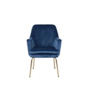 A-Chisa Arm Chair - Blue Velvet