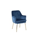 A-Chisa Arm Chair - Blue Velvet