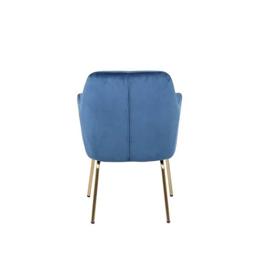 A-Chisa Arm Chair - Blue Velvet