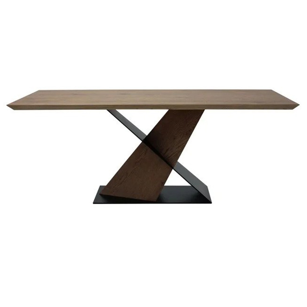 Ferrand#2 Dining Table-Black/Natural Oak