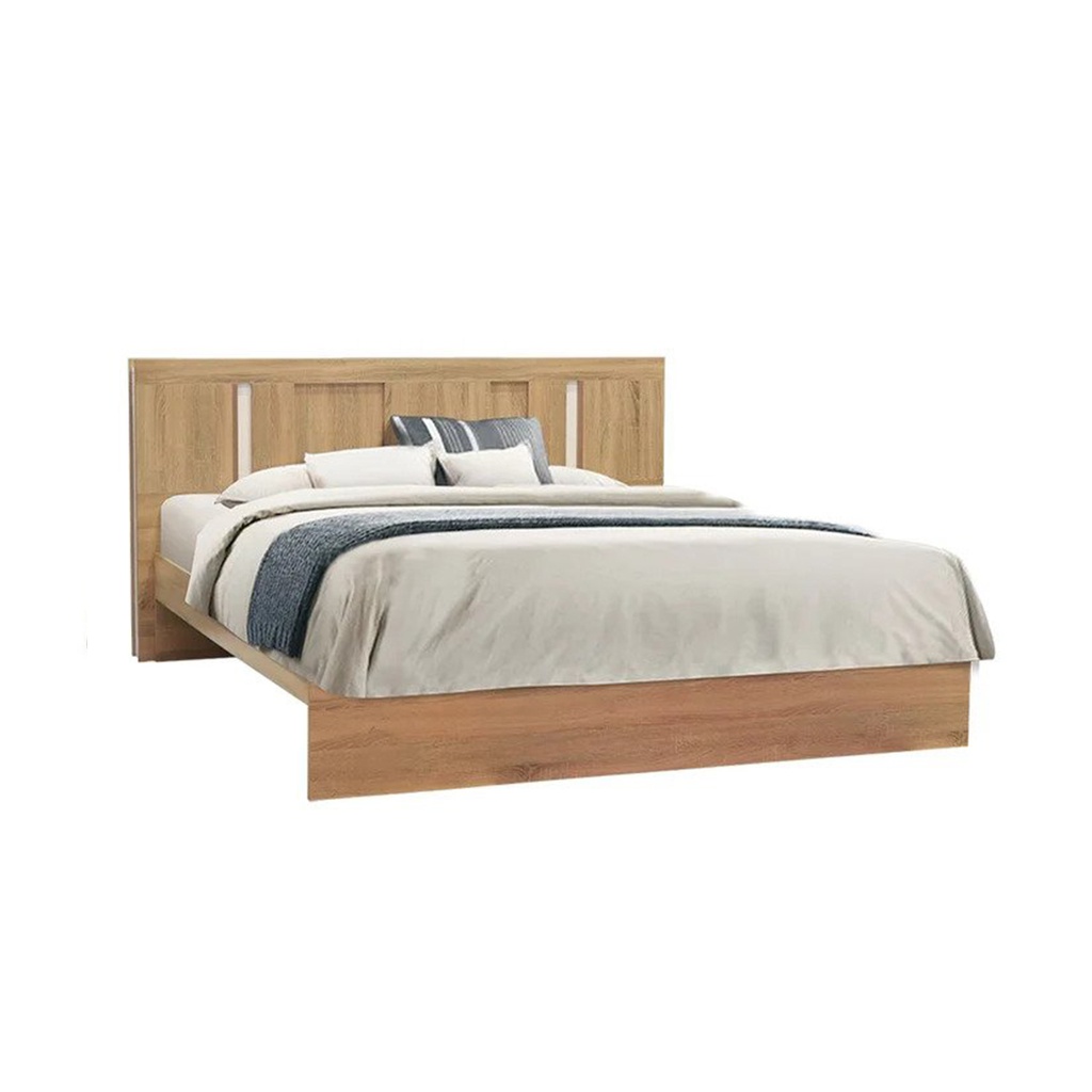 Sacha Bed 5ft- Solid Oak/White