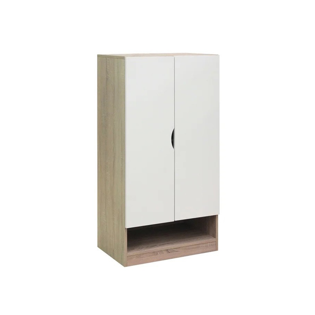 Preem Shoe Cabinet SH60-Solid Oak/White