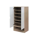 Preem Shoe Cabinet SH60-Solid Oak/White