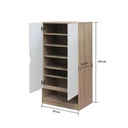 Preem Shoe Cabinet SH60-Solid Oak/White