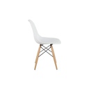 Soto Dining Chair - Wood Legs - White