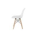Soto Dining Chair - Wood Legs - White