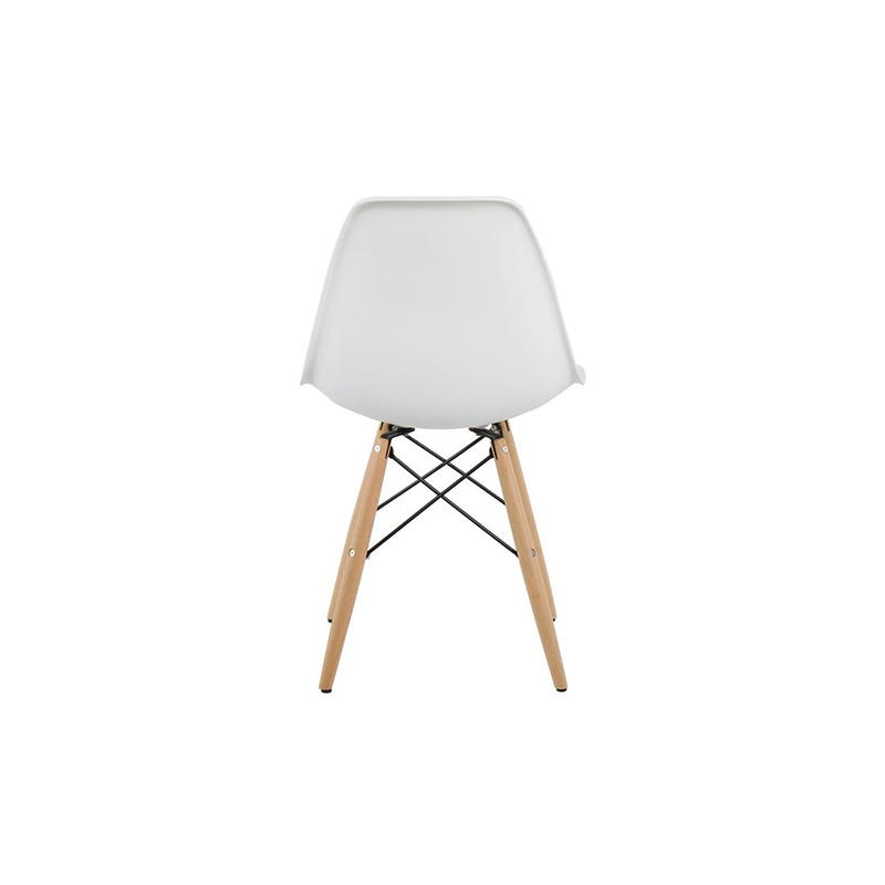 Soto Dining Chair - Wood Legs - White