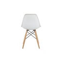 Soto Dining Chair - Wood Legs - White