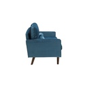 Melotto Sofa 3 Seater - Eucalyptus - Blue Velvet