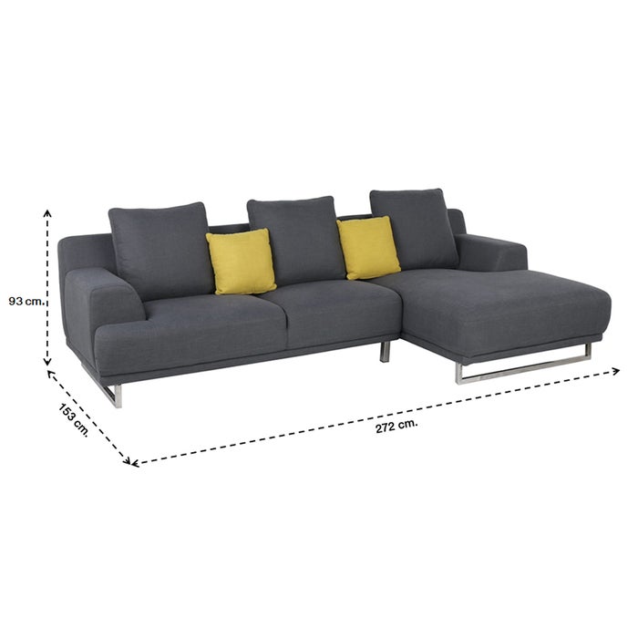 Girly Sofa - Right Corner - Fabric Dark Grey